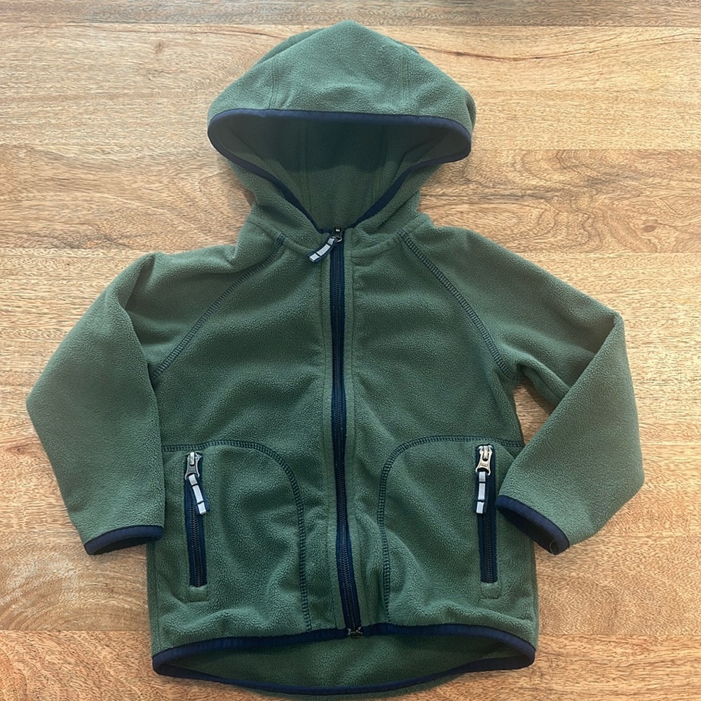 Hanna Andersson Fleece Zip Jacket Size 90 3T